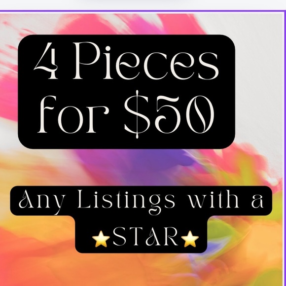 Choose ANY 4 items with a ⭐️ in the title for $50! - Picture 4 of 6